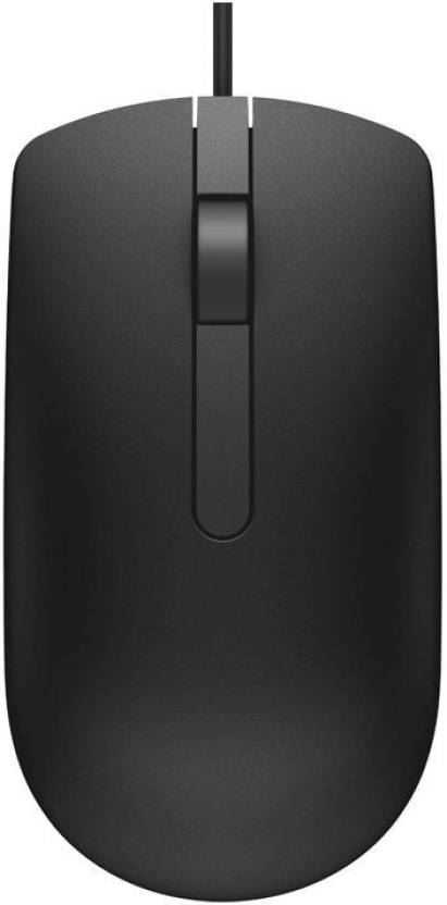 Alfa Store. Dell MS 116 Wired Optical Mouse (USB, Black)