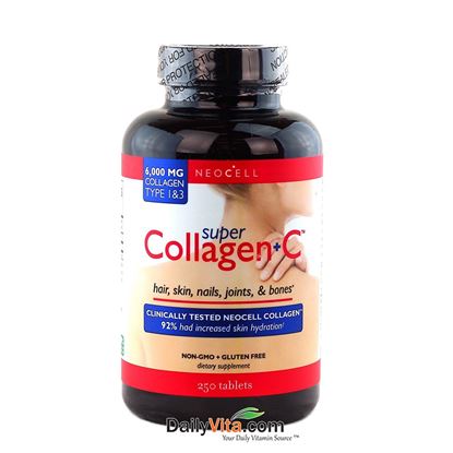 Picture of Neocell, Super Collagen+C, Type 1 & 3, 250 Tablets