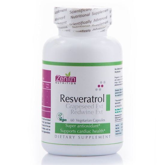 Picture of Resveratrol, Grapeseed Ext And Redwine Ext - 60 Capsules