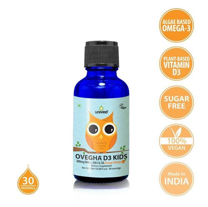 Picture of Ovegha D3 Kids Vegan Omega 3 and Vitamin D3 - 30 Servings