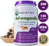 Picture of Healthy Hey Ashwagandha Pure And Organic Root 500 mg (120 Capsules)