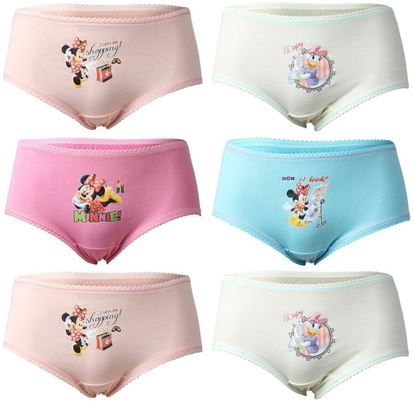 Picture of Minnie Printed Panty For Girls Pack of 6 from Bodycare    
