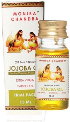Picture of Boutique Quality Pure Organic Extra Virgin Golden Jojoba Oil for Beautiful Face, Skin and Hair (Trial Pack - 15 ml)