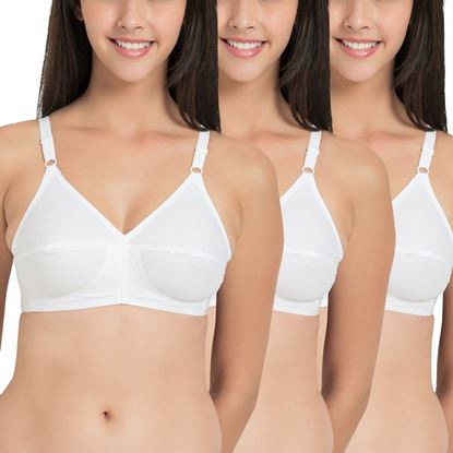 Picture of Teenager White Cottob Bra ( Pack of 3 Pcs)
