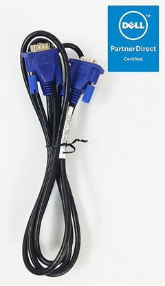 Picture of VGA to VGA Male-Male Video Cable Mini D-SUB RGB - 6 Ft For PC to CRT or LCD TV/Monitors