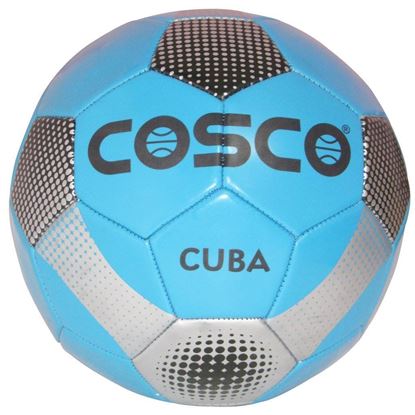 Picture of Cosco Cuba Foot Ball, Size 5 (Blue / Silver)