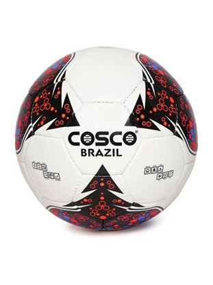 Picture of Cosco Brazil Football Size-5 white/blue