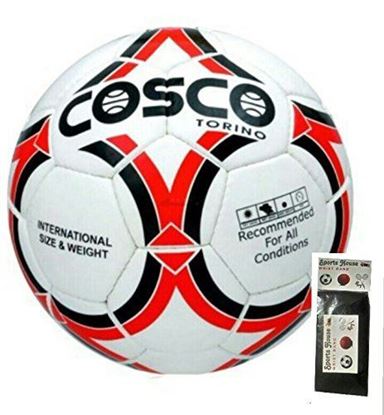 Picture of COSCO FOOTBALL TORINO ( SIZE-5 ) WITH FREE SPORTSHOUSE WRIST BAND