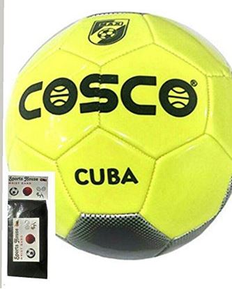 Picture of COSCO FOOTBALL CUBA ( SIZE-5 ) WITH FREE SPORTSHOUSE WRIST BAND