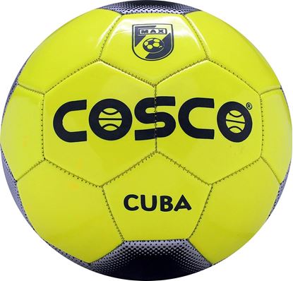 Picture of Cosco Cuba Foot Ball, Size 5 (Black/Yellow)