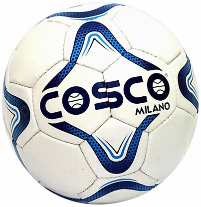 Picture of Cosco Milano Foot Ball, Size 5 (White/Blue/Black)