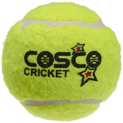 Picture of Cosco Light Weight Cricket Ball, Pack of 12 (Yellow)