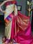 Picture of white with pink Banglory silk printed saree