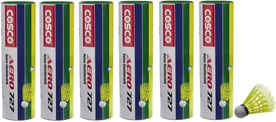 Picture of Cosco Aero 727 Nylon Shuttlecock- Pack of 36