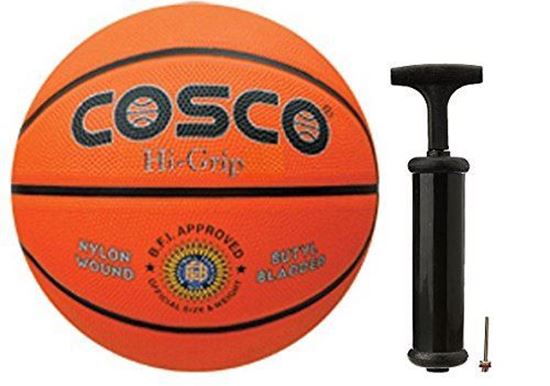 Picture of Cosco Hi-Grip Basketball with Hand Pump- Size 5