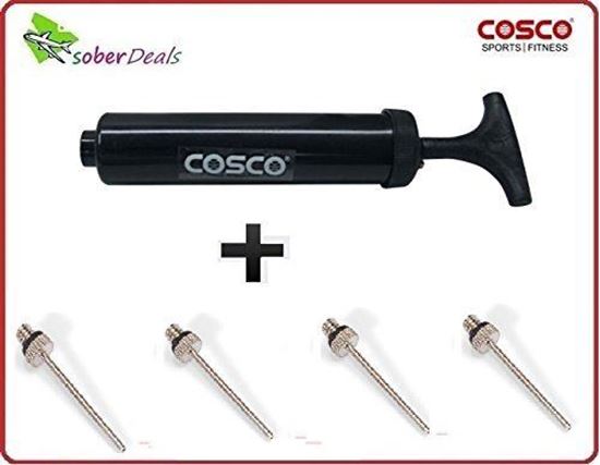 Picture of  COSCO air filling pump and four spare needles at best price