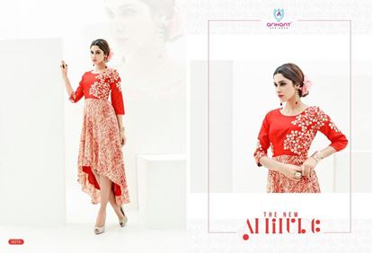 Picture of Red Arihant Designer Presents Kurti Series Hit 
