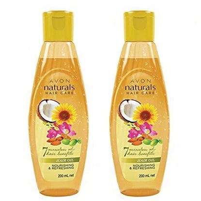 Picture of Avon Naturals Nourishing & Refreshing Hair Oil (set of 2 of 200 ml each)