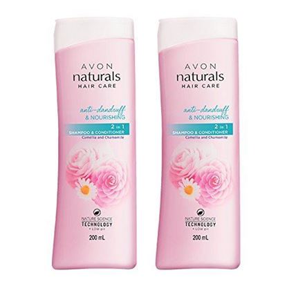 Picture of Avon Naturals Camellia & Chamomile Anti-Dandruff Shampoo & Conditioner (set of 2 of 200 ml each)