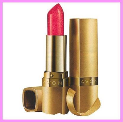 Picture of Avon-Ultra Color Goldshine Lipstick-Gold Shine Red