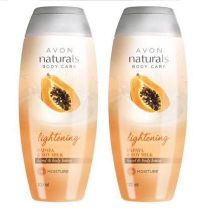 Picture of AVON Papaya & Soy Milk Hand & Body Lotion (set of 2 of 100 ml each)