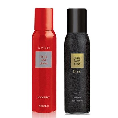 Picture of Avon Little Red & Black Dress Lace Body Spray (combo)