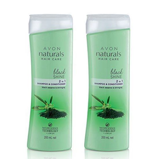 Picture of AVON Naturals Black Shine 2 In 1 Shampoo & Conditioner (combo set)