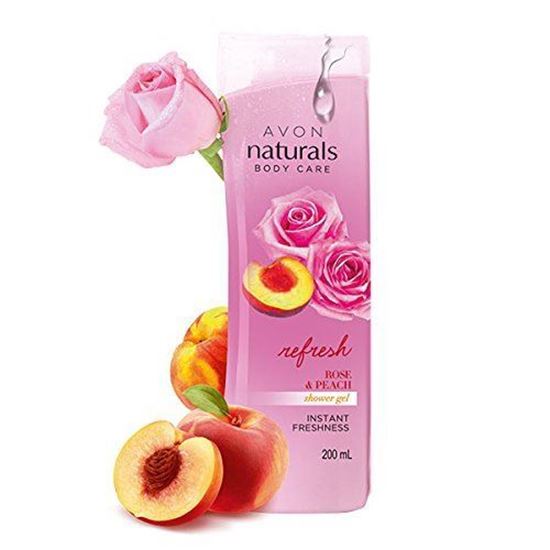 Picture of Avon Naturals Rose & Peach Whitening Shower Gel (200ml)