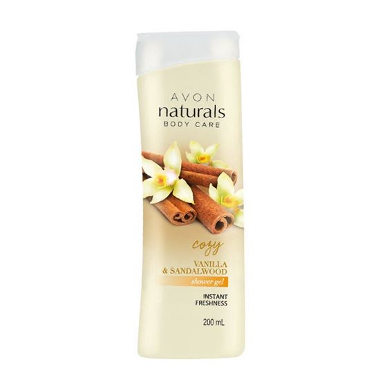 Picture of Avon Naturals Vanilla & Sandalwood Shower Gel 200ml