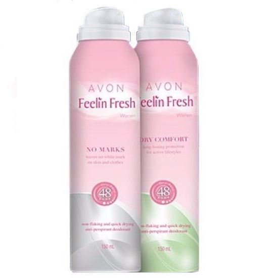 Picture of Avon Feeling Fresh No Marks & Dry Comfort Aerosol for Women (set of 2)