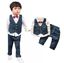Picture of S K Mani 3 pieces party wear boys dress with bow
