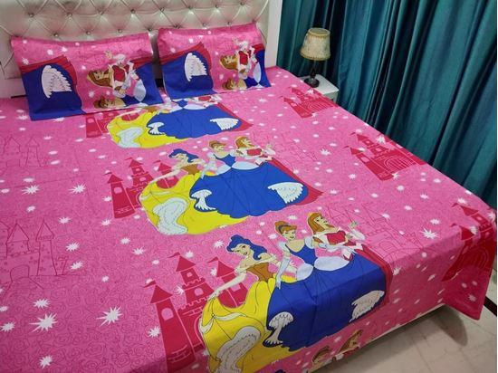 Picture of COTTON BED SHEET PINK