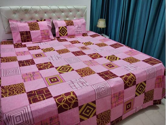 Picture of COTTON BED SHEET LIGHTPINK