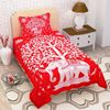 Picture of RAJWADA SINGLE BED SHEET RED