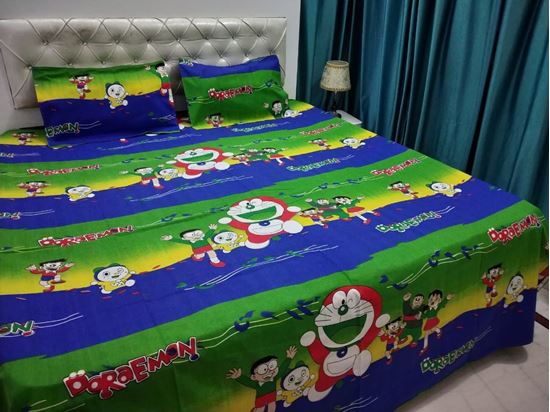 Picture of JAIPURI BED SHEET DORAEMON