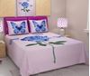 Picture of JAIPURI BED SHEET  WHITE WITH BLUE