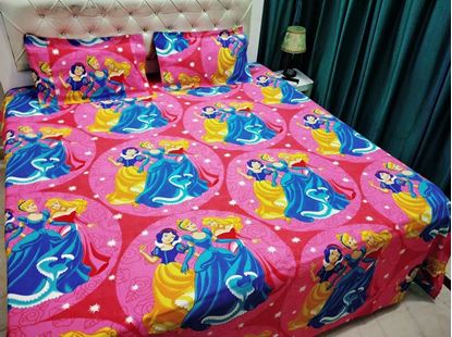 Picture of S K Mani Prints Double Bed Sheet Princes