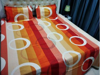 Picture of S K Mani Prints Double Bed Sheet Multicolor 6