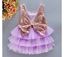 Picture of S K Mani Lavender party wear dress with sequin bow