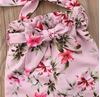Picture of Sweet pink floral set Carol top with cullotes