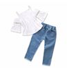 Picture of Flower Applique jeans with top