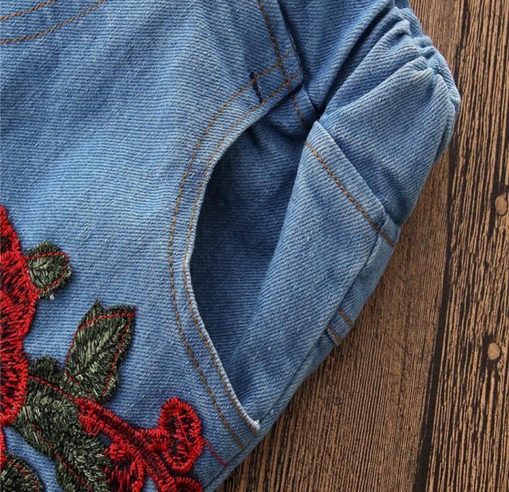 Alfa Store. Flower Applique jeans with top