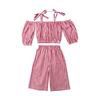 Picture of Red Striped 2 pc set for girls