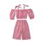 Picture of Red Striped 2 pc set for girls