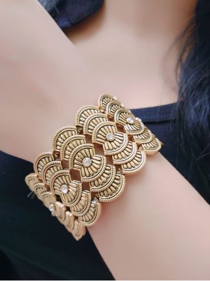 Buy Silver Classic Gold Plated BangleSingle Online  Unniyarcha