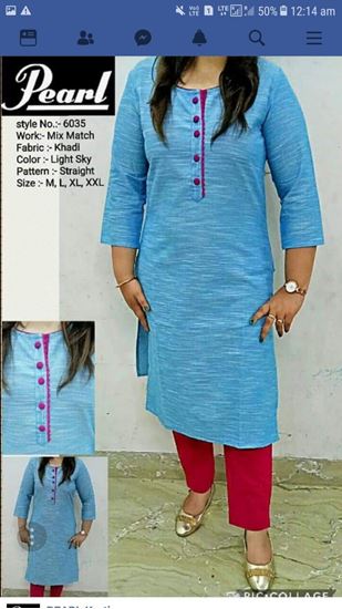khadi ladies kurta