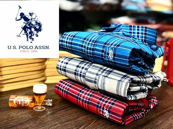 us polo checked shirts