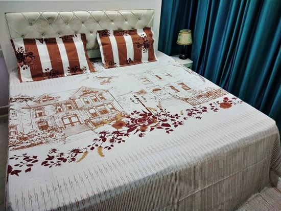 Picture of High Quality COTTON  KING SIZE Double Bed Sheet #4