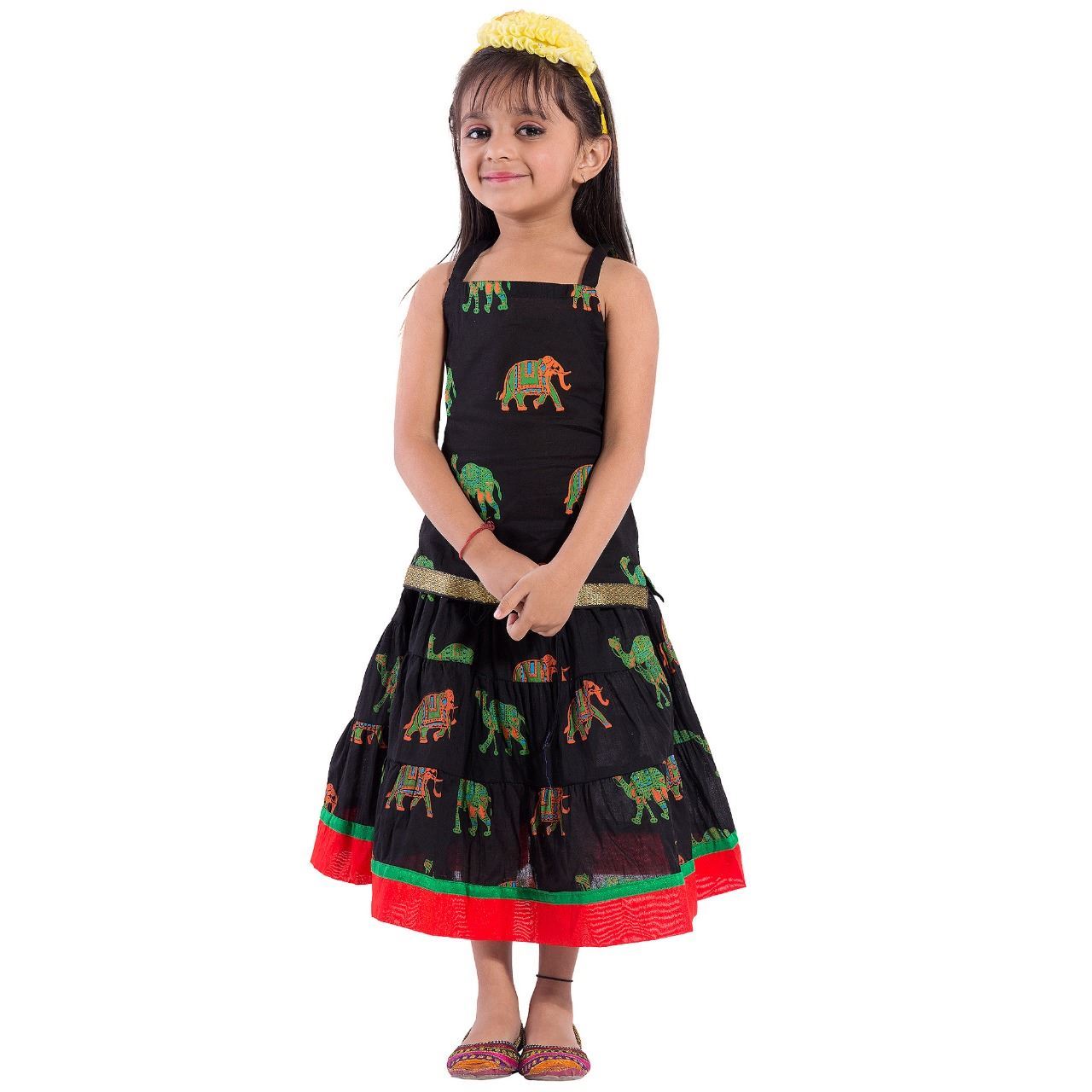 Shop Kids Girls Maroon Embroidered N Peach Layered Lehenga Party Wear  Online at Best Price | Cbazaar
