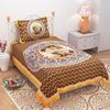 Picture of RAJWADA SINGLE BED SHEET Orange,Blue,Green,Red